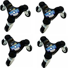4 x 3 Wheel Wheeled Moving Castor Dolly Heavy Appliance Furniture Movers 60kg 