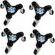 image 1 of 4 x 3 Wheel Wheeled Moving Castor Dolly Heavy Appliance Furniture Movers 60kg 