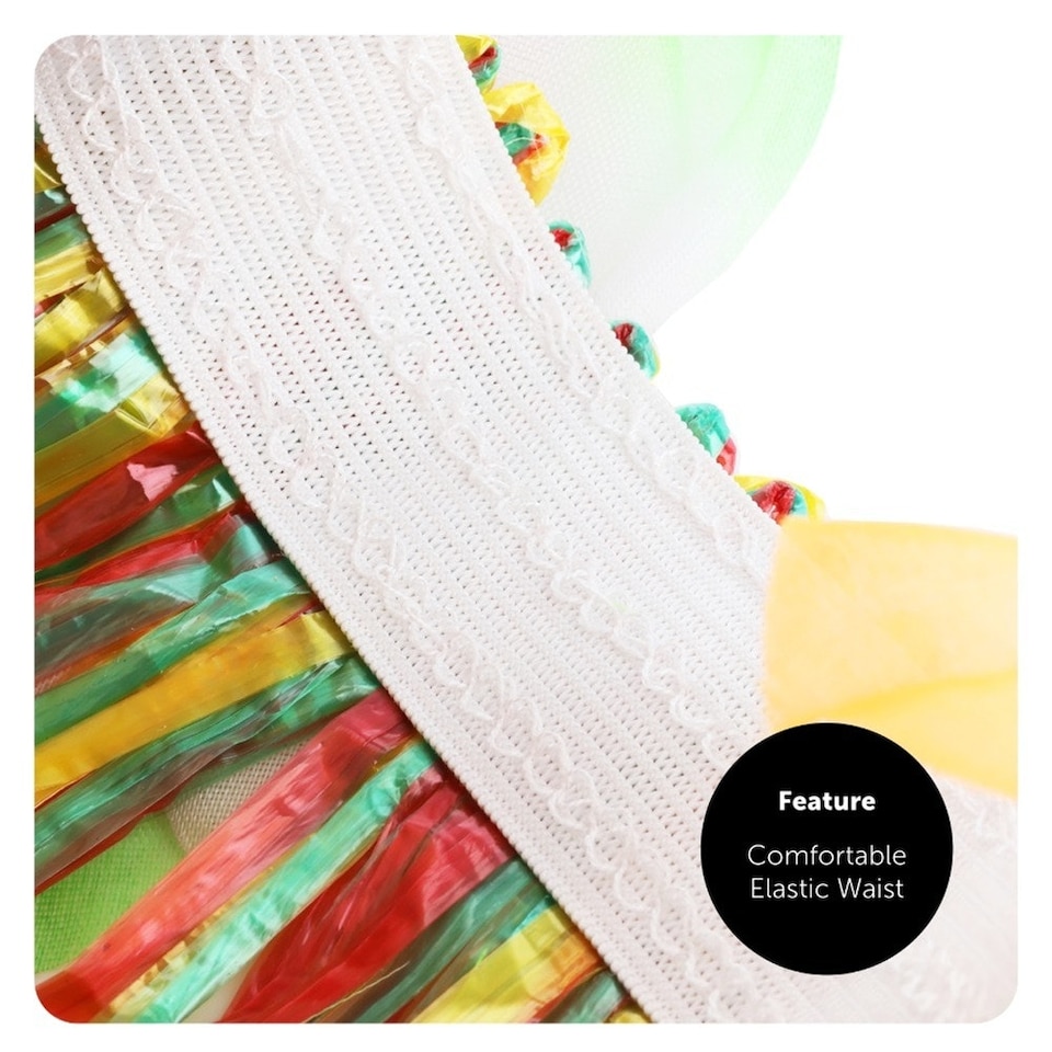 image 1 of Pack of 12 80cm Hawaiian Long Multicoloured Hula Skirt & Lei Multi | One Size