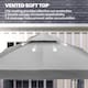 image 3 of Outsunny 3 x 3(m) Patio Gazebo Canopy Garden Pavilion, Light Grey | Grey | 300L x 300W x 227Hcm