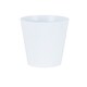 image 3 of Wham studio 4x 18cm Round Plastic Planter | White | Ice White