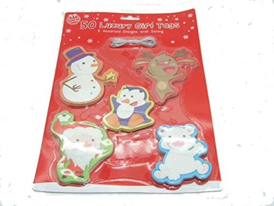 image 1 of Pack Of 50 Luxury Christmas Gift Tags