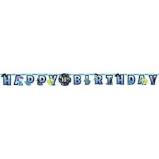 Battle Royal Happy Birthday Jumbo Add-An-Age Letter Banner 3.2m