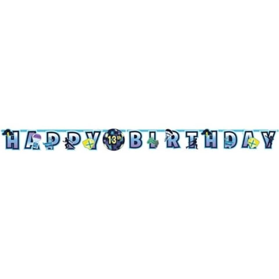 Battle Royal Happy Birthday Jumbo Add-An-Age Letter Banner 3.2m