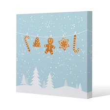 Hanging ginger breads (canvas) 114 x 114 x 4cm