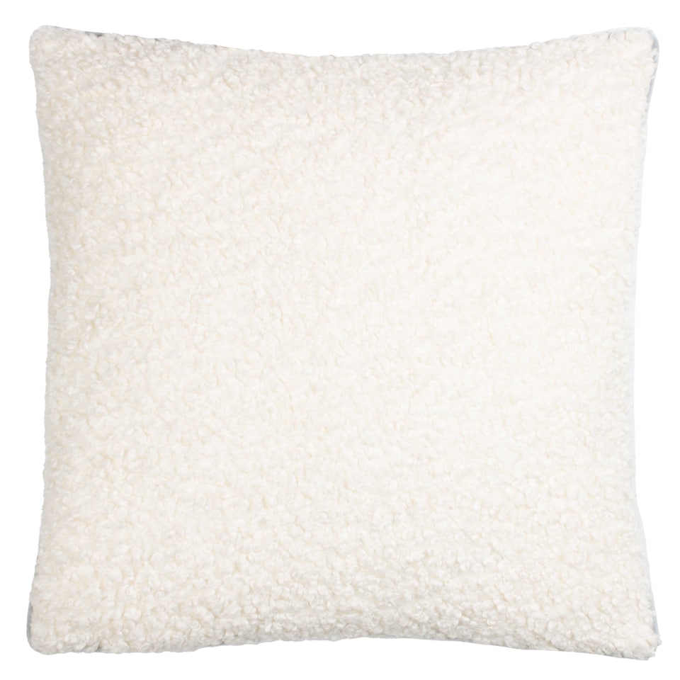 image 1 of Furn Arcticus Polar Bear Fleece Christmas Cushion, Blue, 45 x 45cm