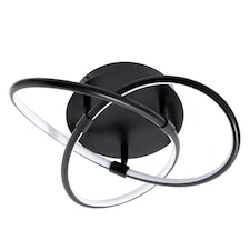 BHS Eero LED Ceiling Light | Black | Satin Black | 1