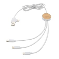 XD Collection Ontario 6-In-1 USB Cable - White - One Size