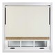 image 1 of FURNISHED Thermal Blackout Roller Blinds with Glitter Edge - (W)55cm x (L)165cm | Cream | Cream | (W) 155cm x (L) 165cm