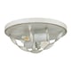 image 2 of Quoizel Bradbury Semi Flush Ceiling Light Antique White