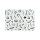 image 1 of Black & White Vegetables Smooth Glass Worktop Saver - Small Chopping Board