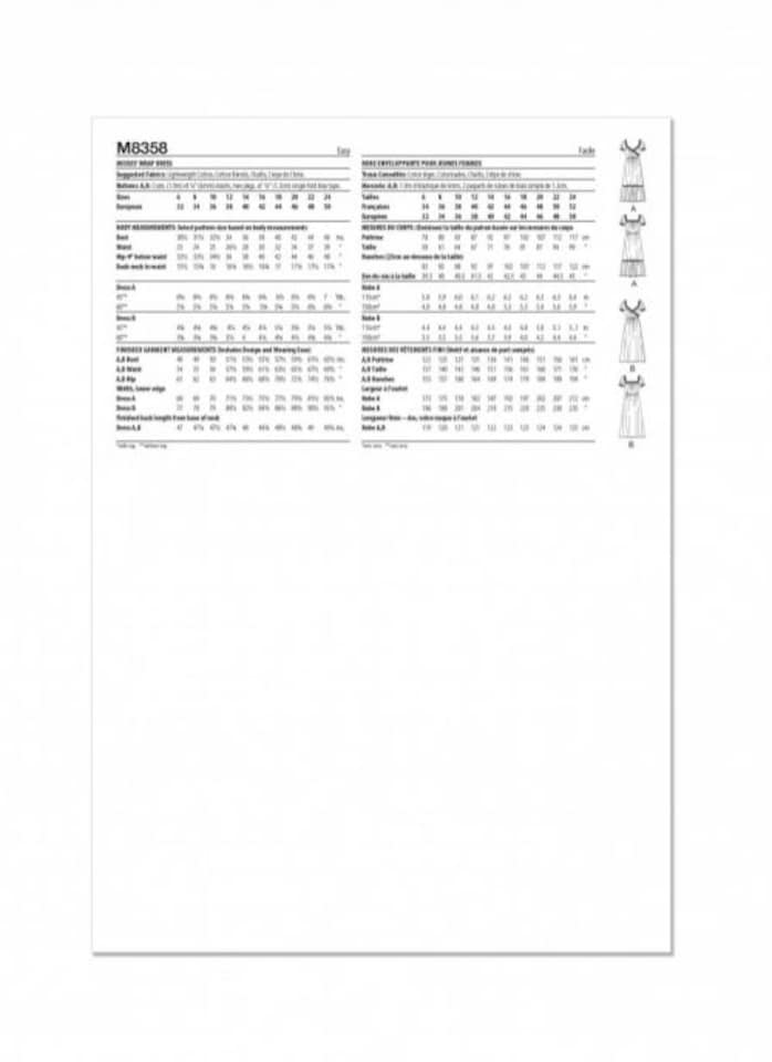 image 1 of McCall's 8358 Paper Sewing Pattern – Women’s Dress, Size F5 (16–18–20–22–24), Easy