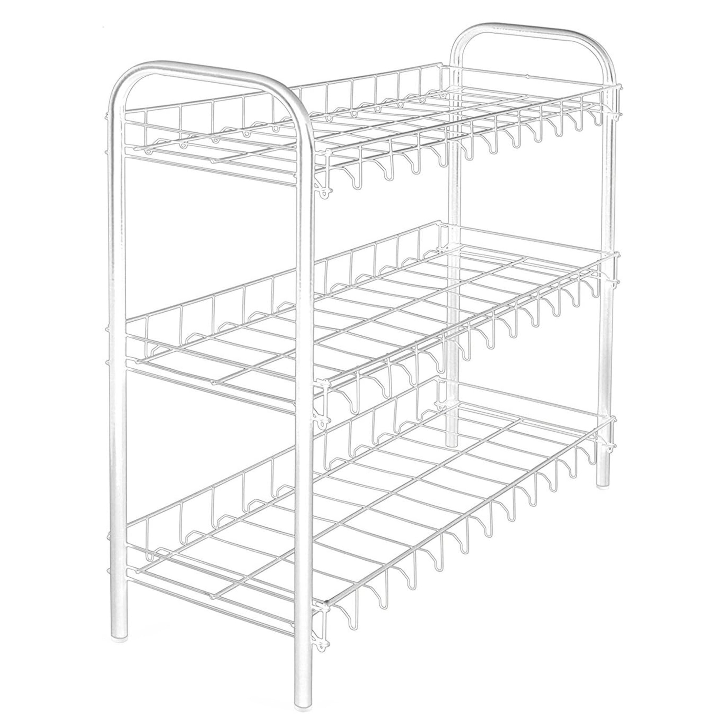 Metaltex 3-Tier Shoe Stand Organiser - White