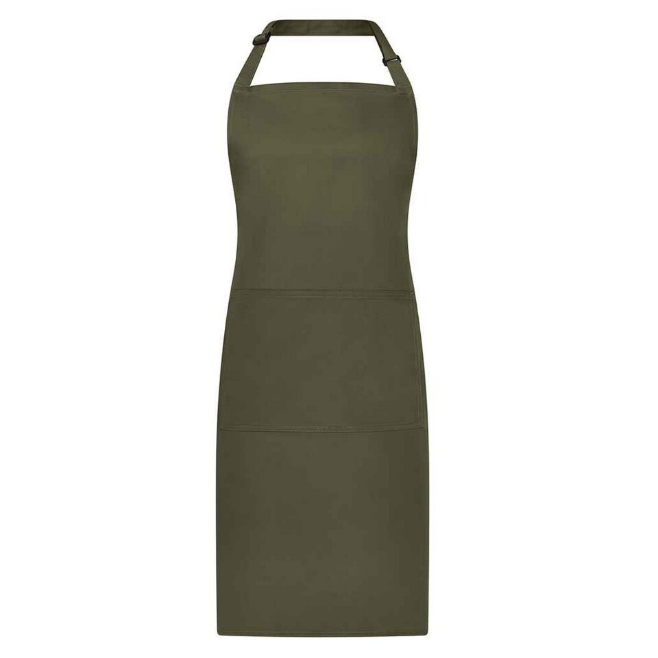image 1 of Brand Lab Bibbed Full Apron | Green | Olive Green | One Size | 1