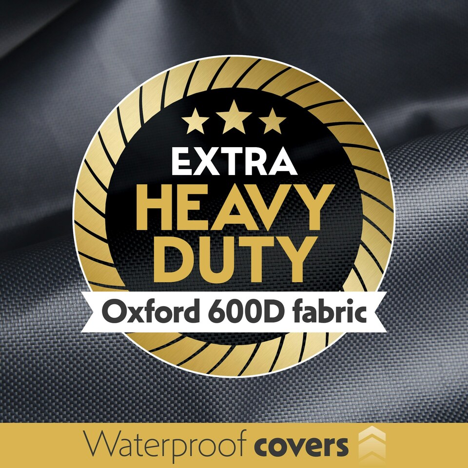 image 1 of Futura Premium Waterproof BBQ Cover 183x66x130cm Large Outdoor Barbecue Grills Cover 600D | Black | Black | Large - 183x66x130cm | 1