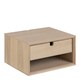 image 1 of Century 1 Drawer Wall Mounted Bedside Table in Oak