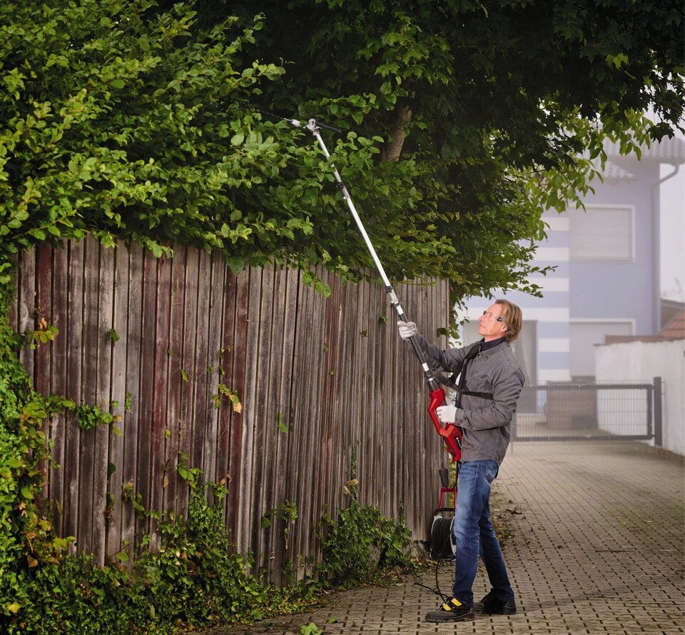 image 1 of Einhell High Reach Pole Hedge Trimmer 46cm GC-HH 9046 Corded Electric