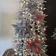 image 7 of 68cm Frosted Light Coral Pink Poinsettia Stem Christmas Decoration