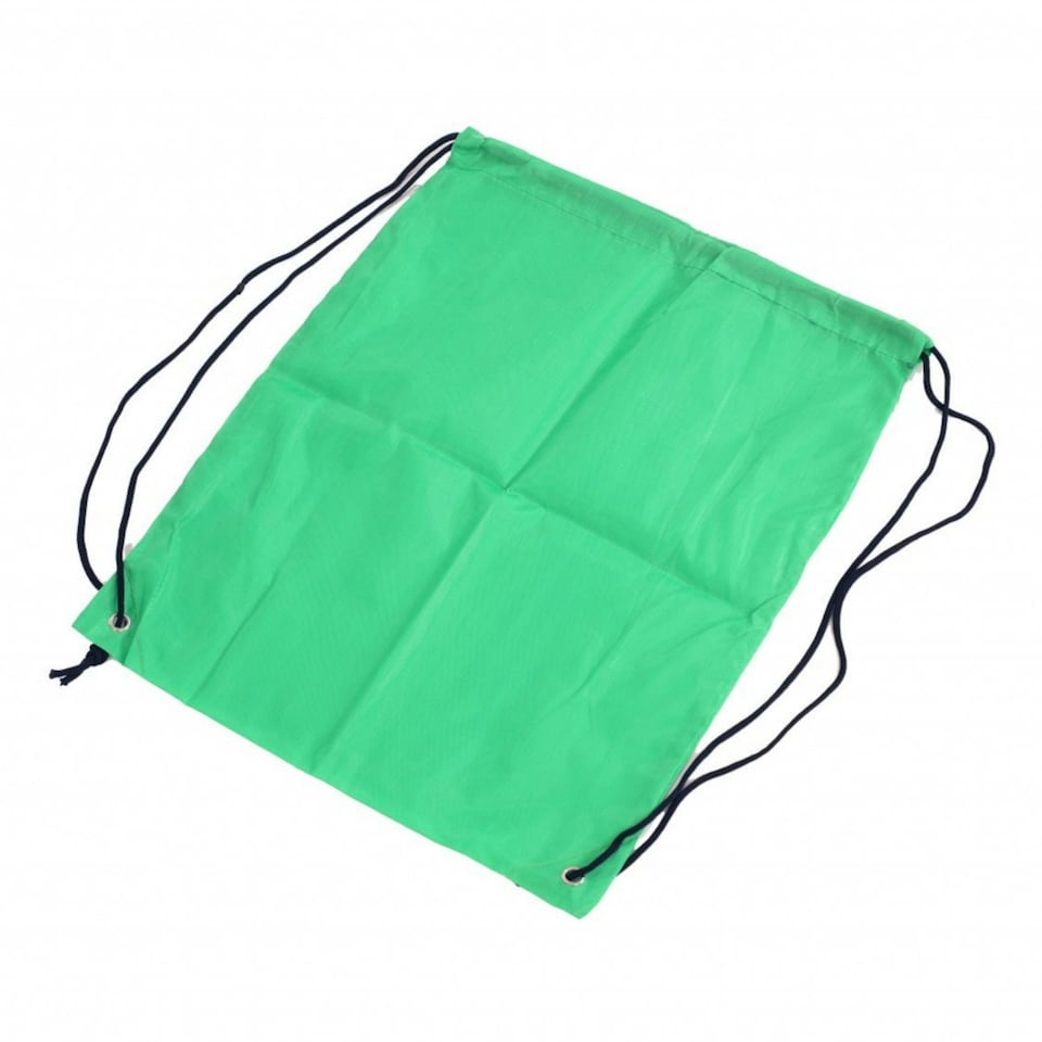 image 1 of Oypla Oxford Cloth Sports School PE Bottle Green Laundry Drawstring Bag Green
