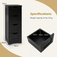 image 2 of COSTWAY Bathroom Storage Cabinet Storage Organizer Black Grey