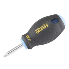 Stanley Hand Tools Fatmax Stubby Screwdriver, Pozidriv - Multi Colour - PZ1 x 30mm Stubby