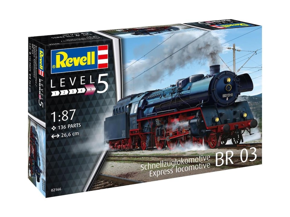 image 1 of Revell German BR03 Locomotive with Tender (1:87 Scale)