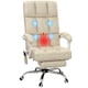 image 1 of Vinsetto Massage Office Chair with Footrest and Heat, Beige