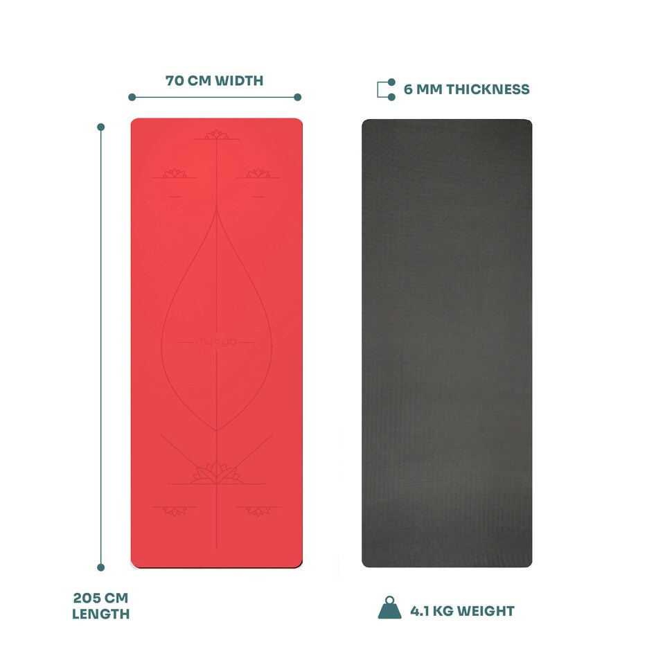 image 1 of Myga Red Extra Large Alignment mat