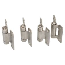 Stainless Steel Hinge Heavy Duty 58x59mm Industrial Door Hatch Locker 4PK Silver
