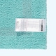 image 3 of Homescapes Luxury Reversible Cotton Pedestal Mat - Aqua Blue