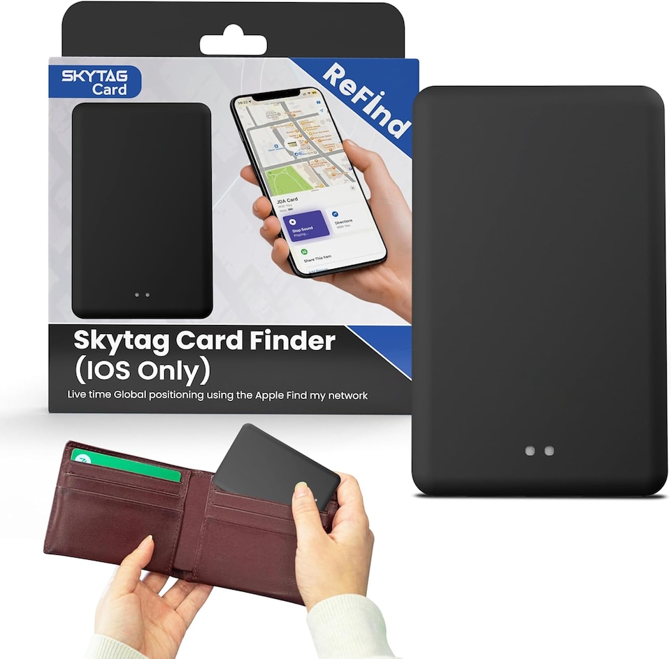 image 1 of Card Tracker (IOS Only) Wallet GPS Tracker Compatible with Apple Find My App
