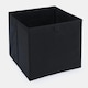 image 7 of OHS 2 Pack Folding Storage Cubes Soft Matte Velvet Collapsible Home Modern Storage Organiser Space Saving Square Ottoman Boxes Black