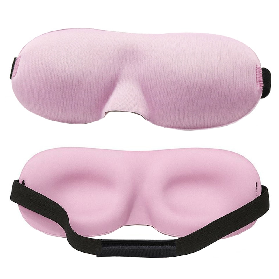 image 1 of 3D Sleep Eye Mask with Adjustable Strap Luxury Blindfold Sleep Mask