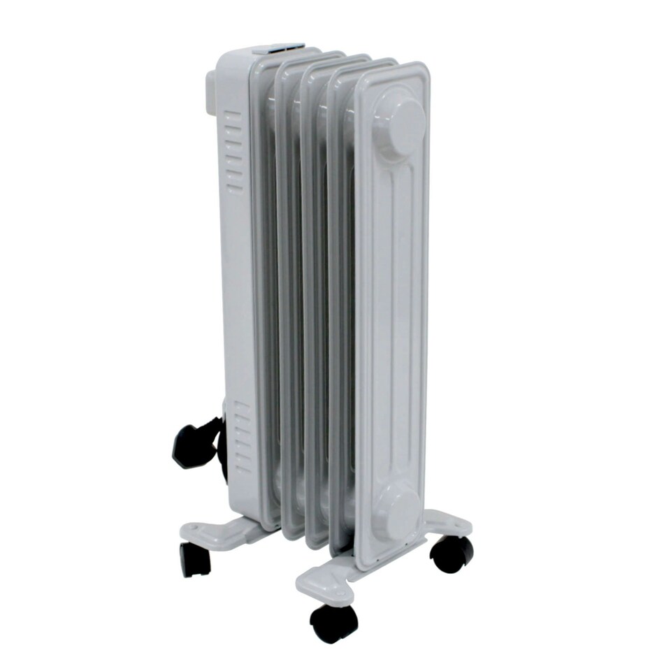 image 1 of Oypla Electrical 1000W 5 Fin Portable Oil Filled Radiator Electric Heater