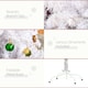 image 5 of HOMCOM 5ft Snow Artificial Christmas Tree w/ Metal Stand Decorations Home White