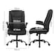 image 3 of Levede Executive Office Chair PU Leather Reclining Desk Chair Flip-Up Armrests