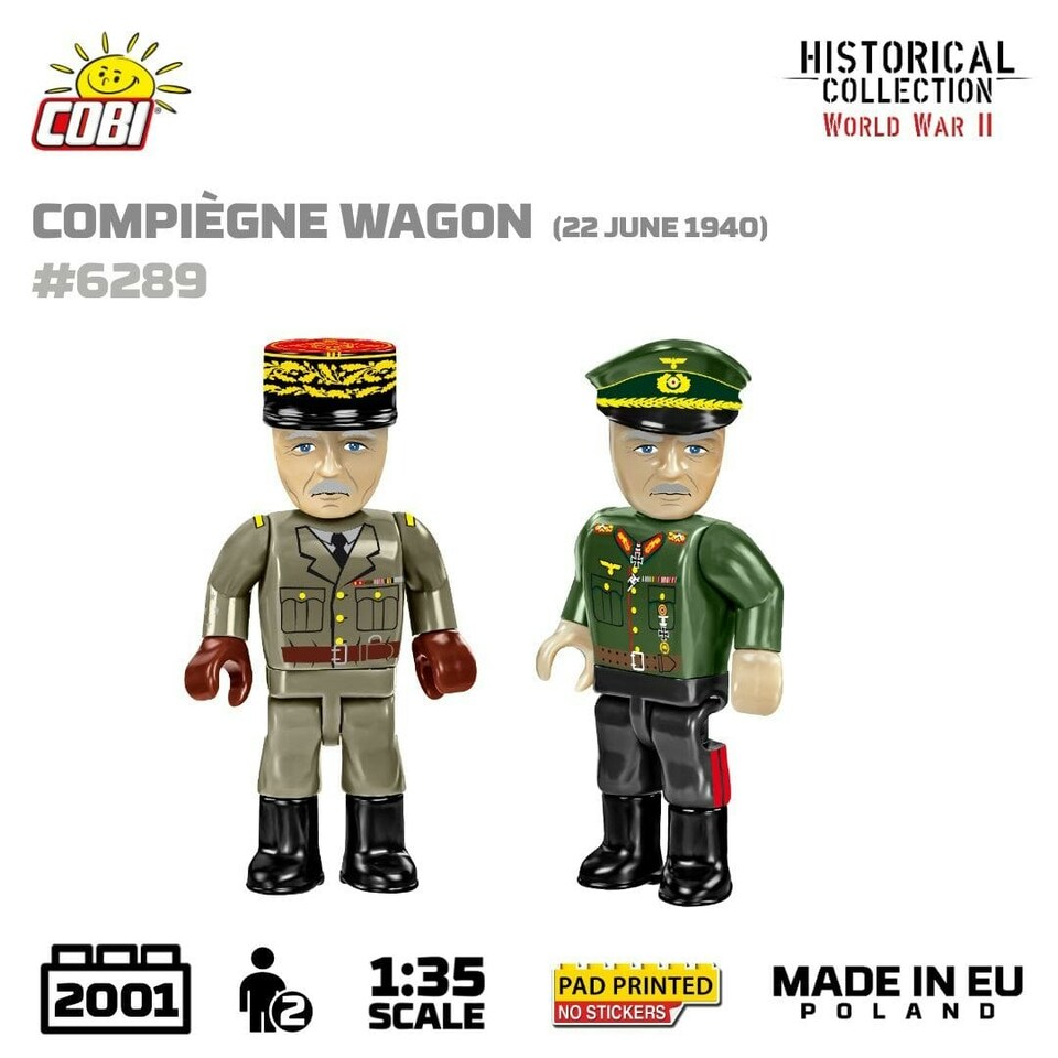 image 1 of Compiegne wagon brick model 1940 - COBI 6289 - 2030 bricks