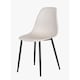 image 4 of Aspen White 80cm Square Dining Table with 4 Plastic Curve Design Chairs - Compact Modern Dining Set | White | Calico | One Size | 1