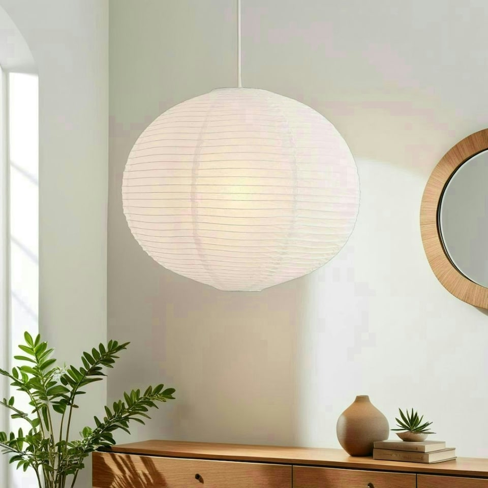 image 1 of Rufus 50Cm Paper Ball White Shade | White