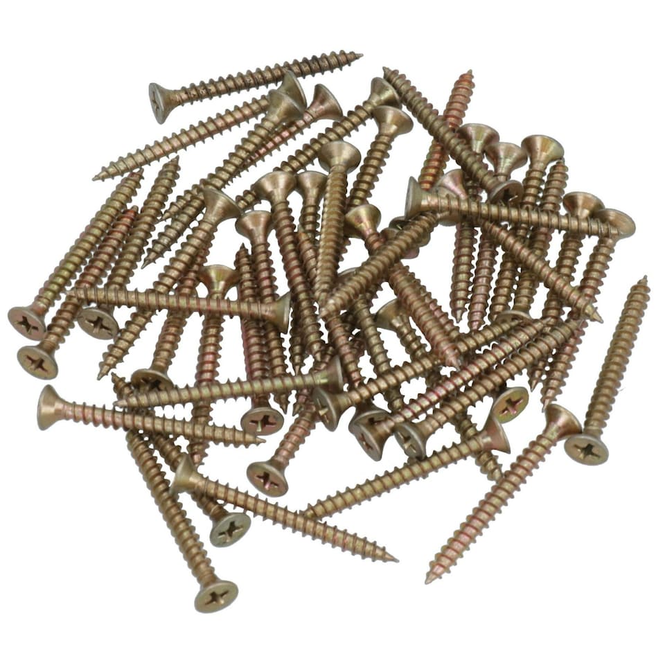 image 1 of Countersunk Multi Purpose Chipboard Wood Timber Screws 35mm Long 50pc