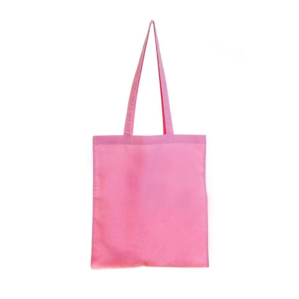 United Bag Store Cotton Long Handle Tote Bag - Pink - One Size Pink