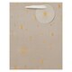 image 3 of Multipack of 3 Medium Gift Bags | Party Bags for Presents | Birthdays/Wedding | For Him/Her/Friend | Starburst Design Silver
