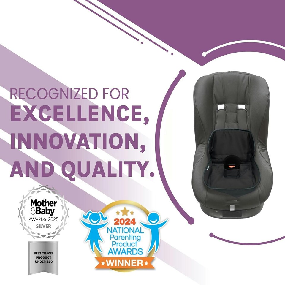 image 1 of Lynmark® Potty Training Car Seat Protector Cover for Spills, Nappy Leaks, and Accidents Black | 1 pack