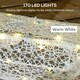 image 3 of Outsunny Light Up Reindeer & Sleigh Christmas Decoration w/ 170 LED Lights
