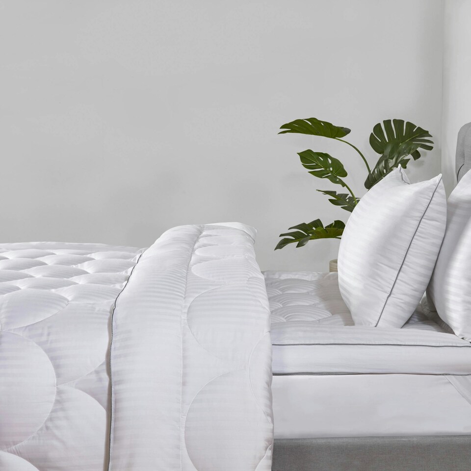 image 1 of BHS Home Collection 13.5 Tog Feels Like Down Duvet Collection | White | White | 1