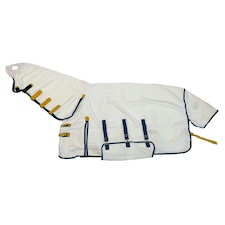 Shires Highlander Plus Sweet-itch Horse Combo Rug - White - 75in