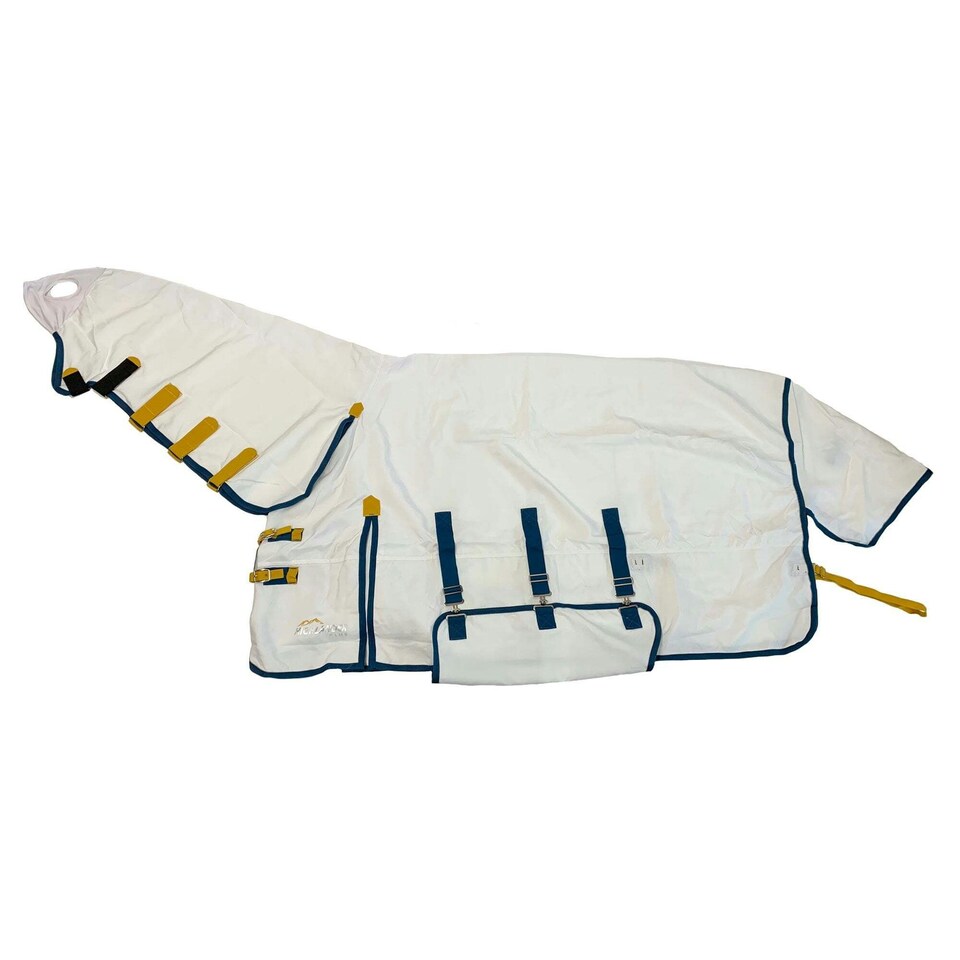 image 1 of Shires Highlander Plus Sweet-itch Horse Combo Rug - White - 75in