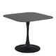 image 1 of Malta Ceramic Square Dining Table Black