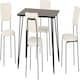 image 10 of Marlow Dining Set with Sheldon Chairs White | White Marble/Grey Boucle