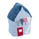 image 1 of Nicola Spring Beach Hut Door Stop - 15 x 21cm - Blue Stripe